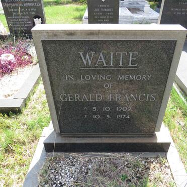 WAITE Gerald Francis 1909-1974