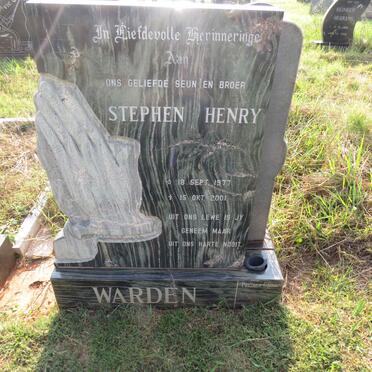 WARDEN Stephen Henry 1977-2001