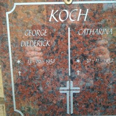 KOCH George Diederick 1950- &amp; Catharina 1952-