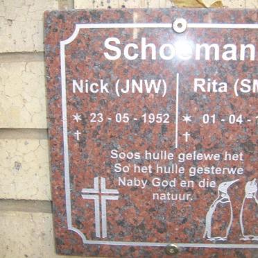 SCHOEMAN J.N.W. 1952- &amp; S.M. 1953-