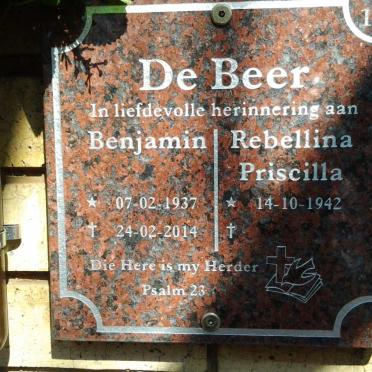 BEER Benjamin, de 1937-2014 &amp; Rebellina Priscilla 1942-
