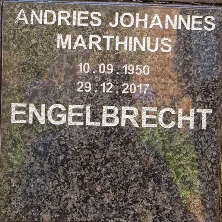 ENGELBRECHT Andries Johannes Marthinus 1950-2017