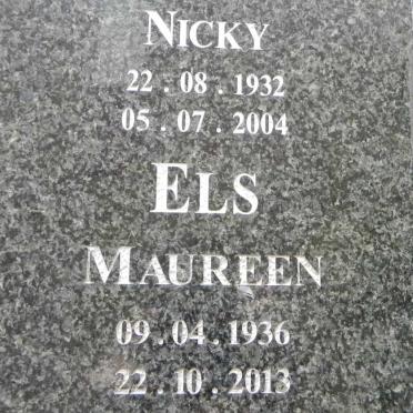 ELS Nicky 1932-2004 &amp; Maureen 1936-2013