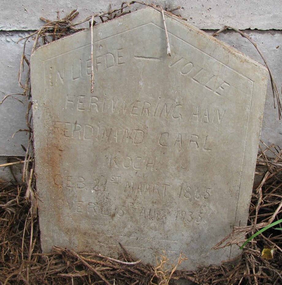 KOCH Ferdinand Carl 1865-1935