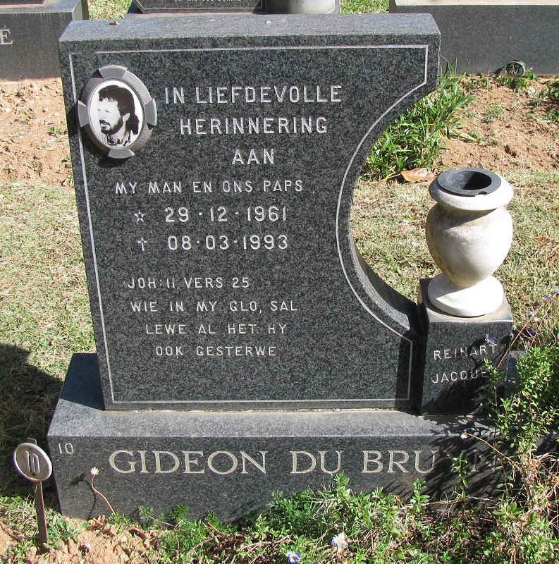 BRUYN Gideon, de 1961-1993