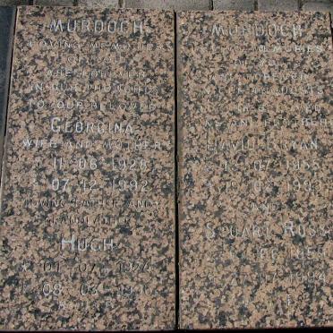 MURDOCH Hugh 1924-199? &amp; Georgina 1928-1992 :: MURDOCH David Bryan 195?-1993 :: MURDOCH Stuart Ross 1959-1994