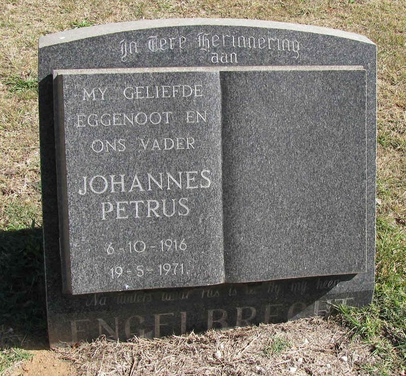 ENGELBRECHT Johannes Petrus 1916-1971