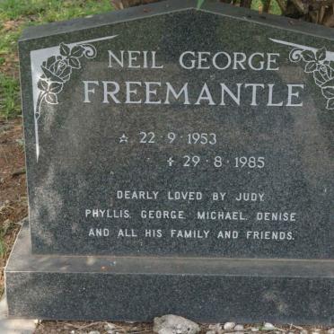 FREEMANTLE Neil George 1953-1985