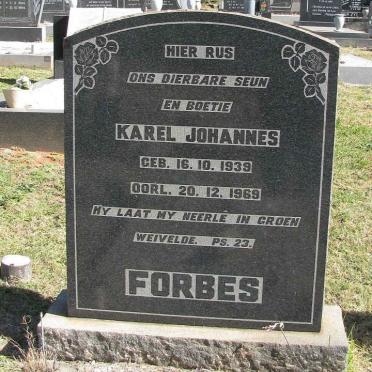 FORBES Karel Johannes 1939-1969