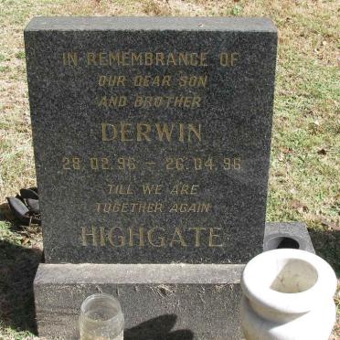 HIGHGATE Derwin 1996-1996