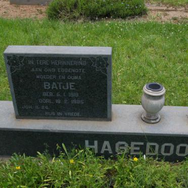 HAGEDOORN Batje 1919-1985