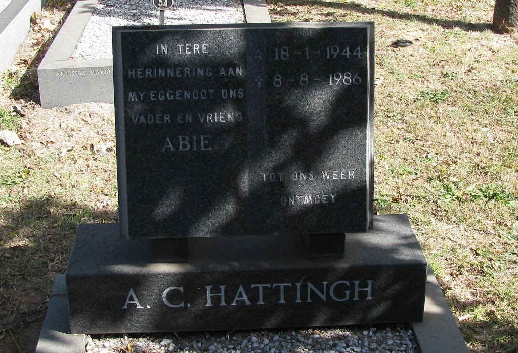 HATTINGH A.C. 1944-1986