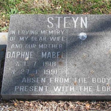 STEYN Daphne Mabel 1918-1991