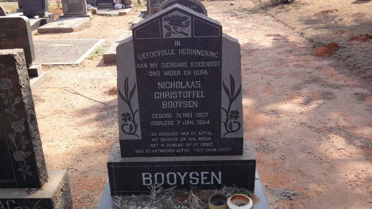BOOYSEN Nicholaas Christoffel 1907-1964