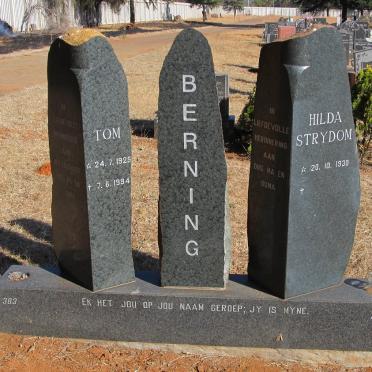 BERNING Tom 1925-1994 &amp; Hilda STRYDOM 1930-