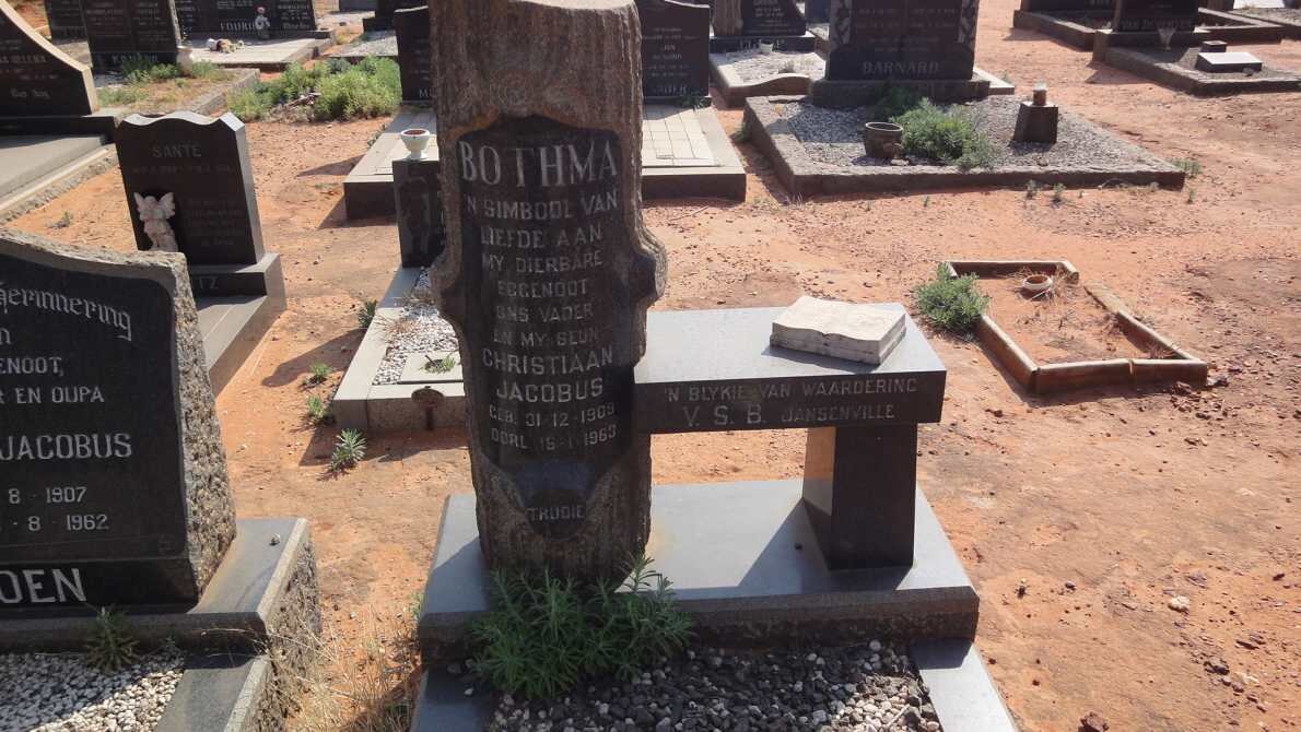 BOTHMA Christiaan Jacobus 1909-1963