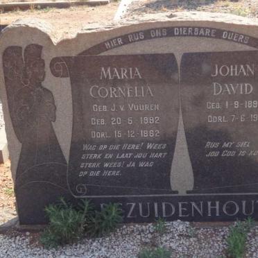 BEZUIDENHOUT Johan David 1897-1972 &amp; Maria Cornelia J v VUUREN 1892-1962