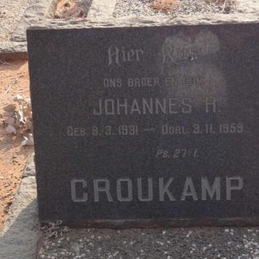 CROUKAMP Johannes H. 1931-1959