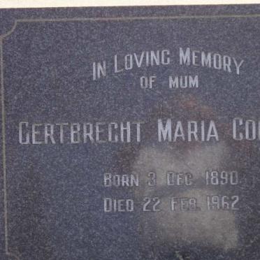 COETZEE Gertbrecht Maria 1890-1962