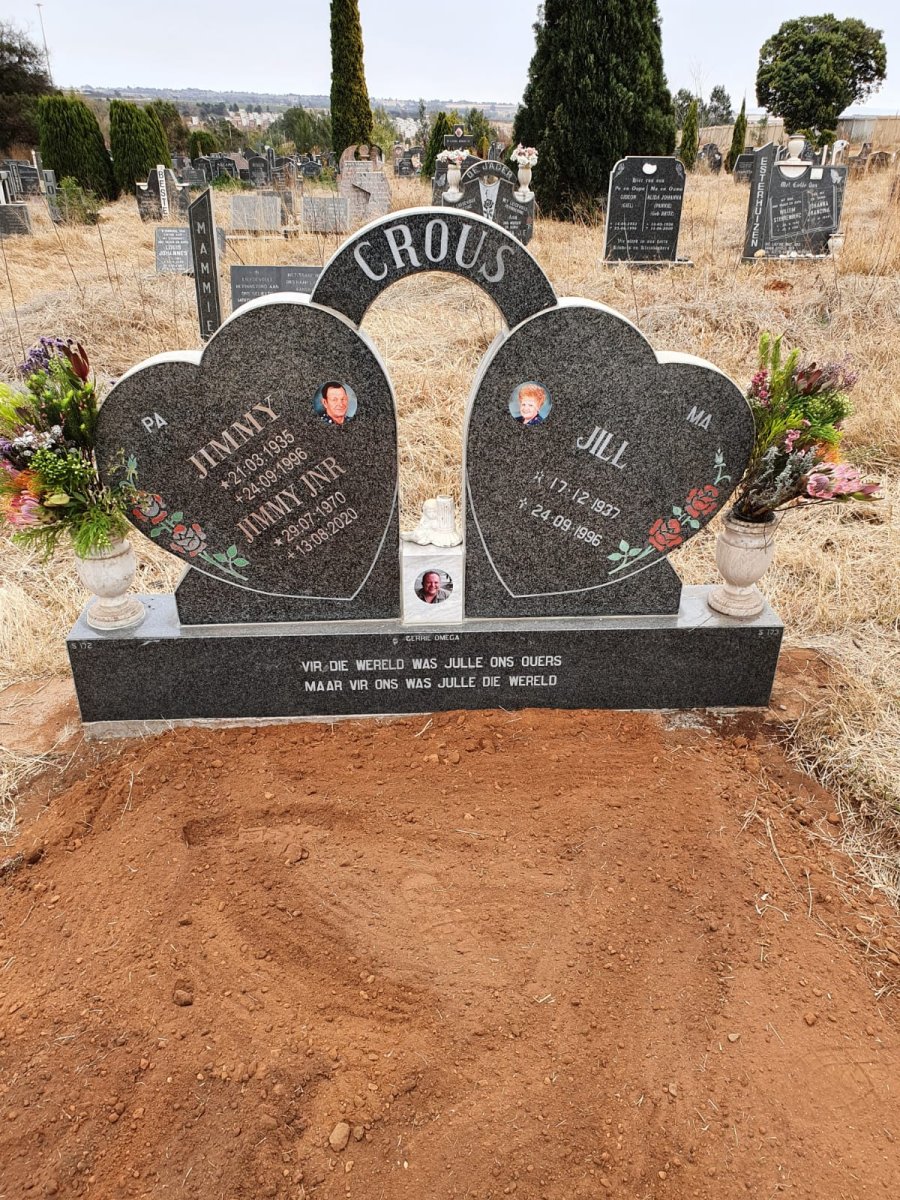 CROUS Andries Jacobus 1935-1996 &amp; Aletta Johanna 1937-1996