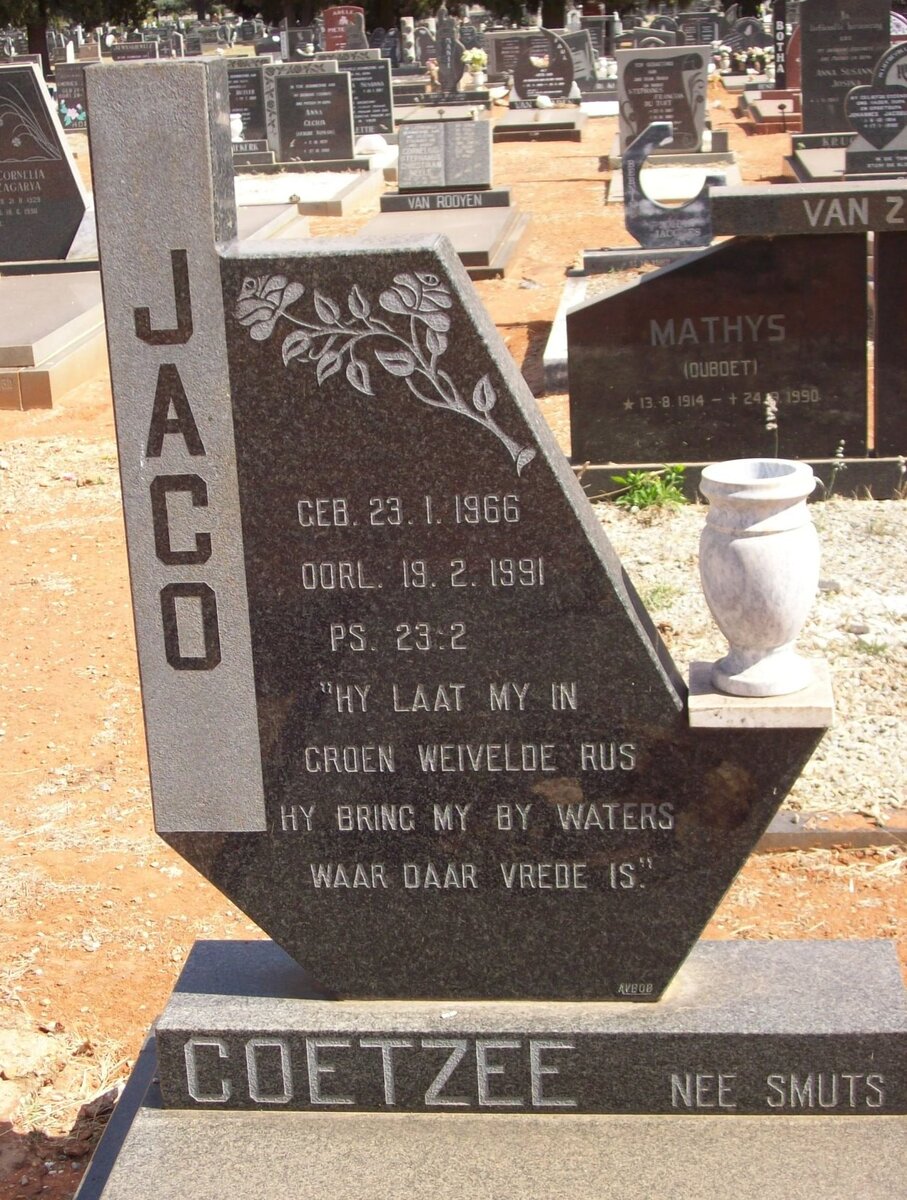 COETZEE Jaco nee SMUTS 1966-1991