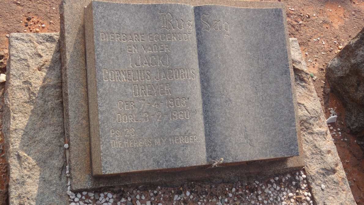 DREYER Cornelius Jacobus 1903-1960