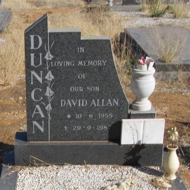 DUNCAN David Allan 1955-1987