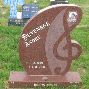 DUVENAGE André 1966-2001