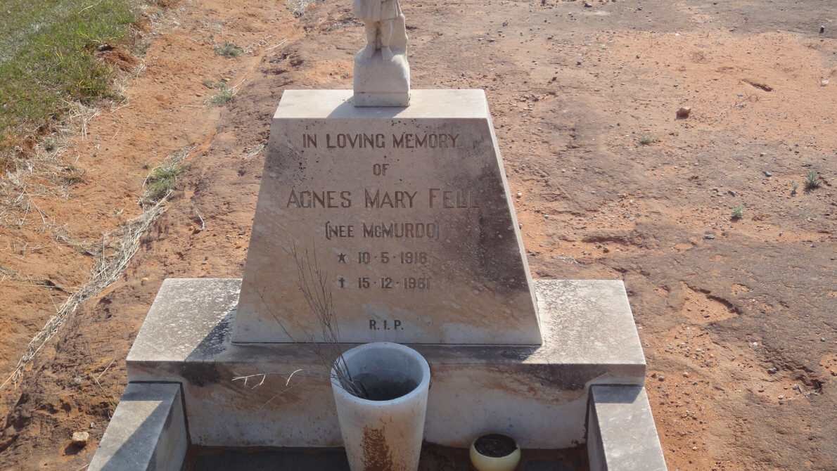 FELL Agnes Mary nee MCMURDO 1918-1981