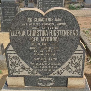 FURSTENBERG Lezyja Christina nee MYBURG 1916-1951
