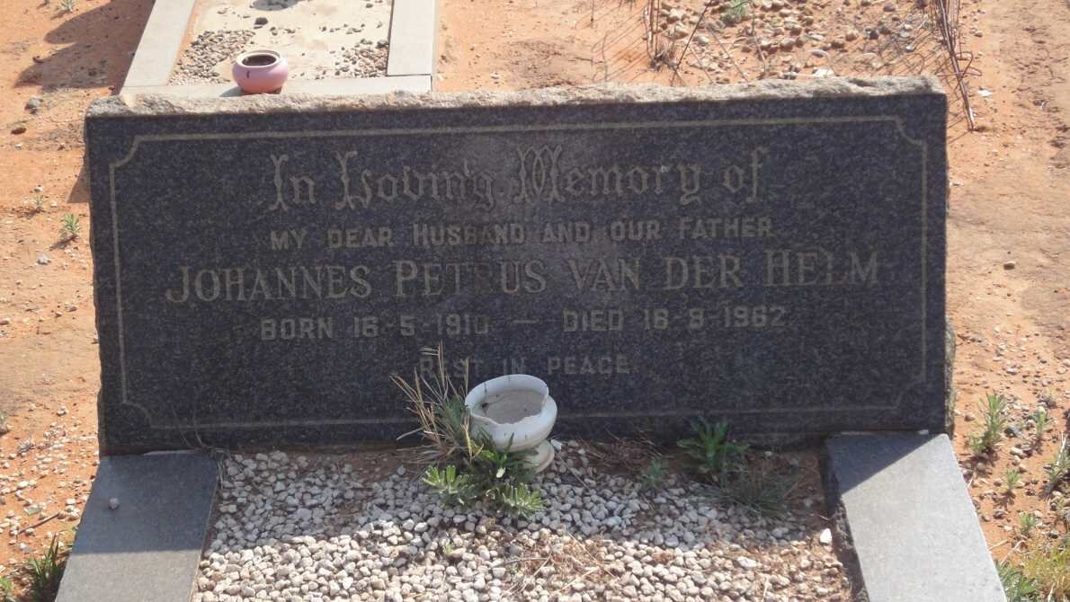 HELM Johannes Petrus, van der 1910-1962