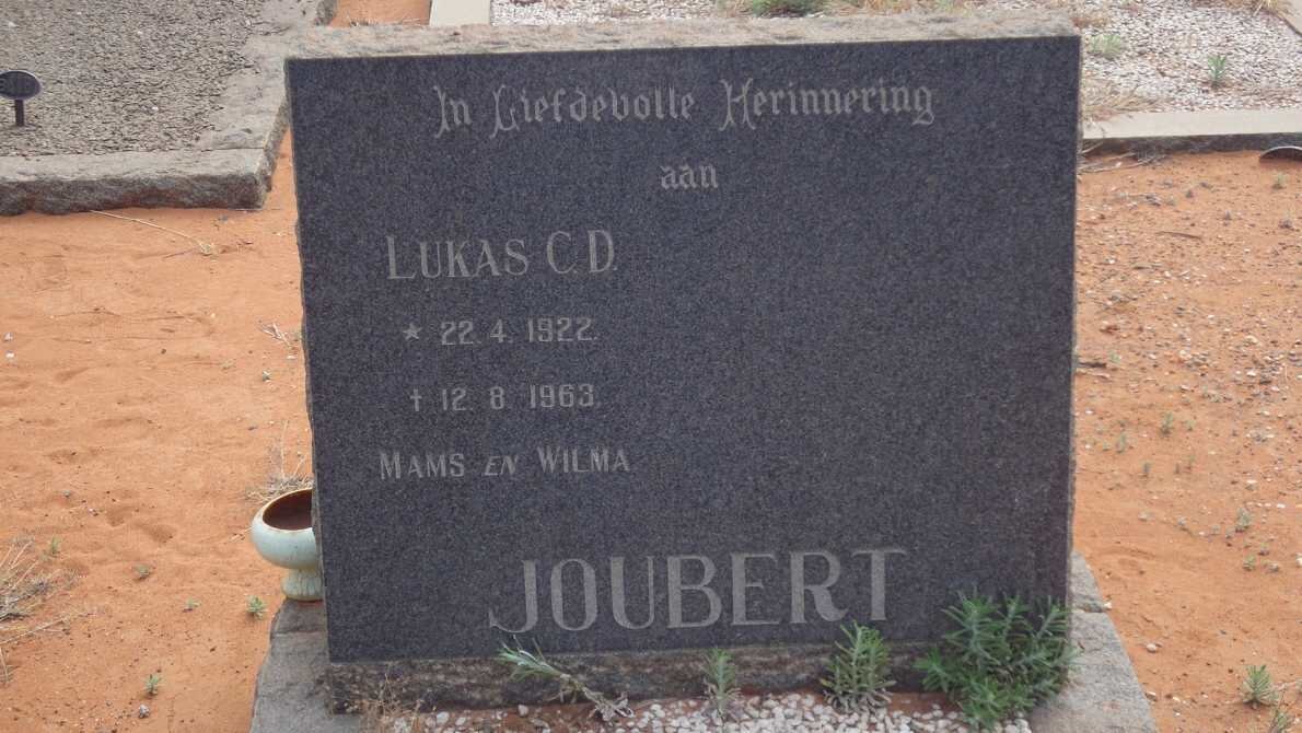 JOUBERT Lukas C.D. 1922-1963