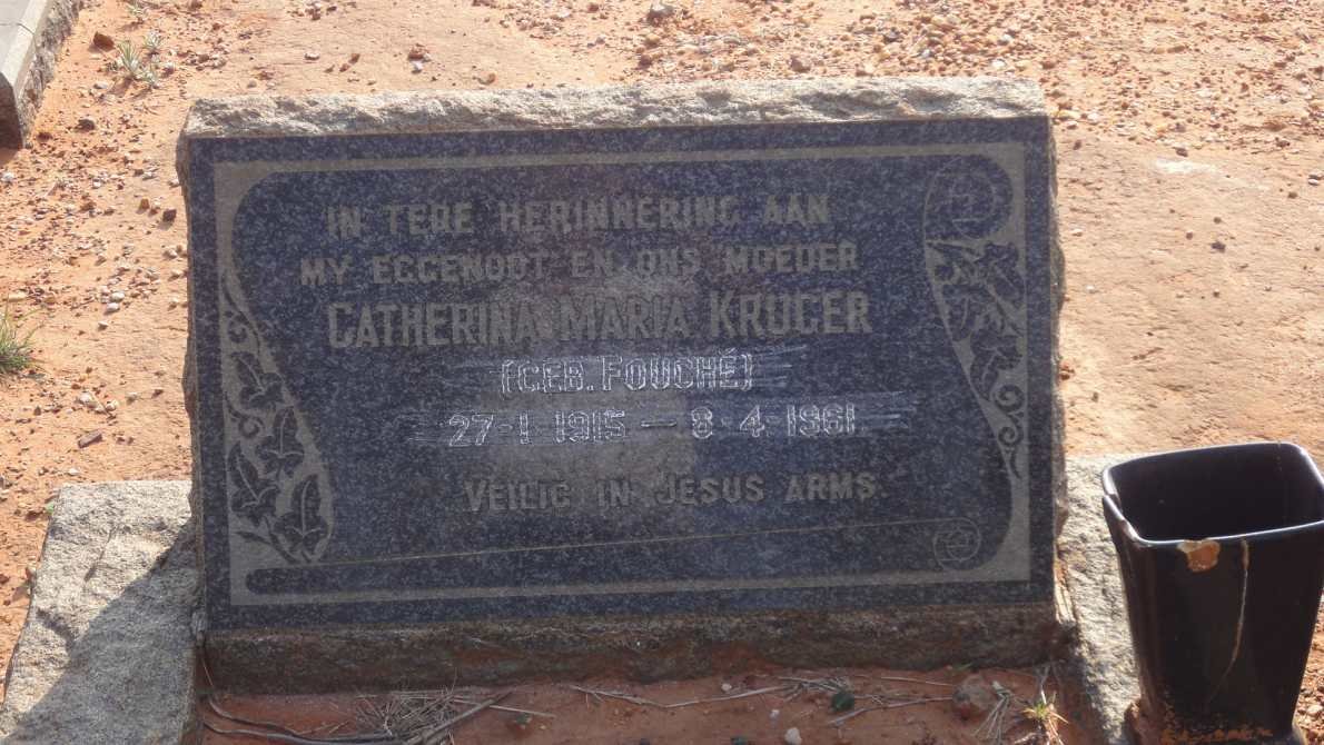 KRUGER Catherina Maria nee Fouche 1915-1961