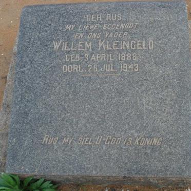 KLEINGELD Willem 1888-1943