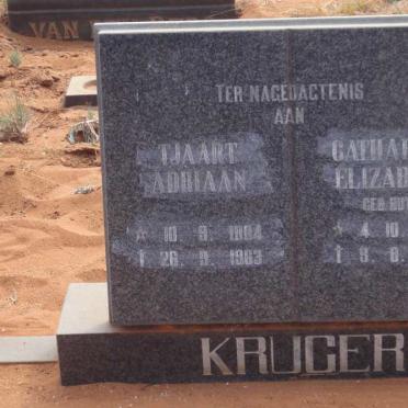 KRUGER Tjaart Adriaan 1884-1963 &amp; Catharina Elizabeth BUYS 1894-1964