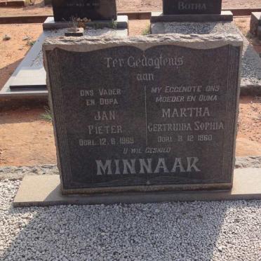 MINNAAR Jan Pieter -1969 &amp; Martha Gertruida Sophia -1960