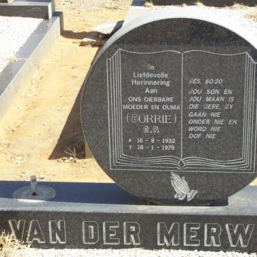MERWE C.P., van der 1932-1975