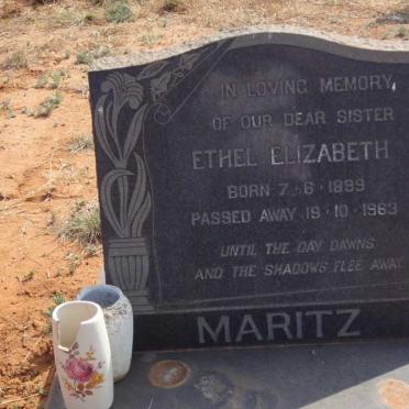 MARITZ Ethel Elizabeth 1899-1963