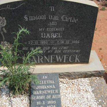 MARNEWECK Carel 1890-1965 &amp; Alletha Johanna DE BEER 1899-1974