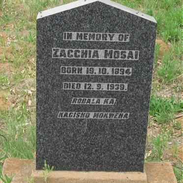 MOSAI Zacchia 1894-1939
