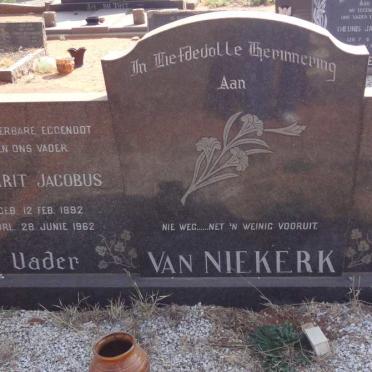 NIEKERK Gerrit Jacobus, van 1892-1962 &amp; Susanna Maria BOTHA 1898-1992