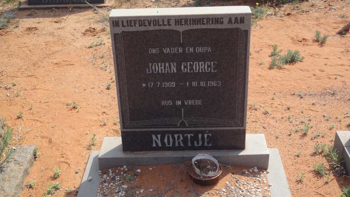 NORTJE Johan George 1909-1963