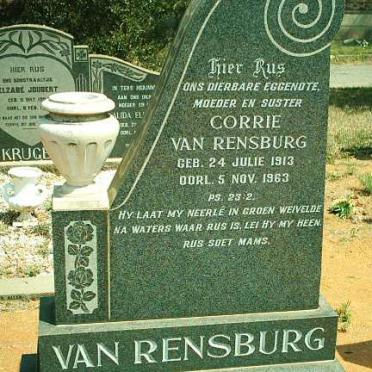 RENSBURG Corrie, van 1913-1963