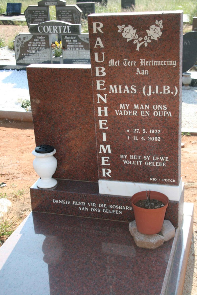 RAUBENHEIMER J.I.B. 1922-2002