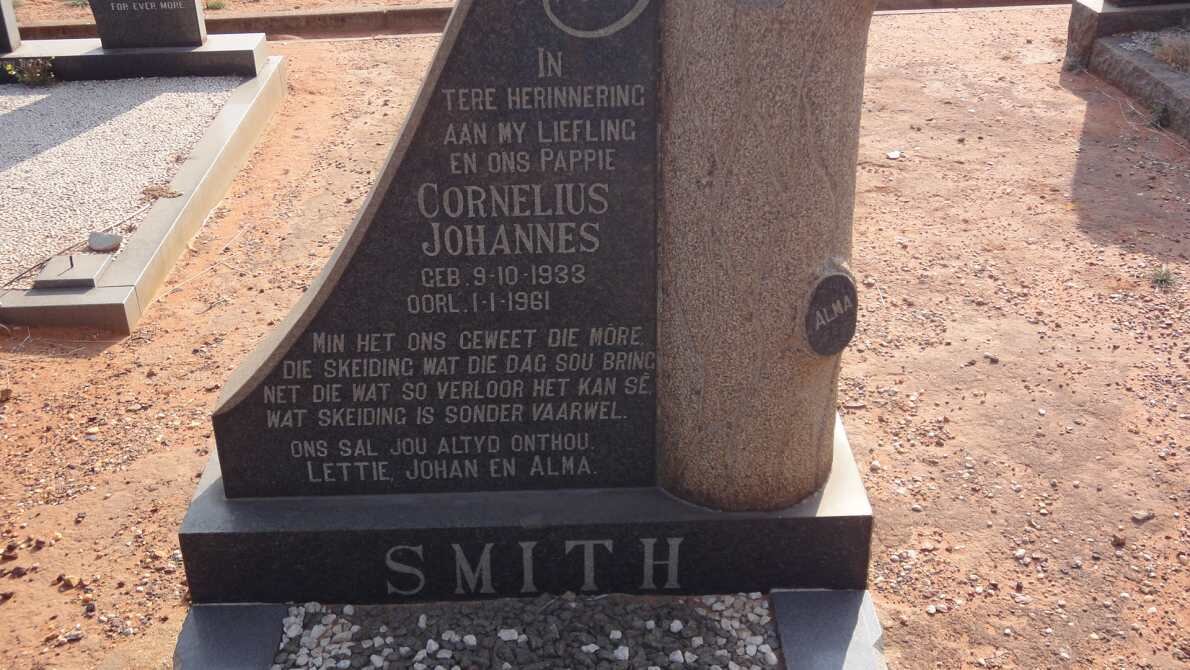 SMITH Cornelius Johannes 1933-1961