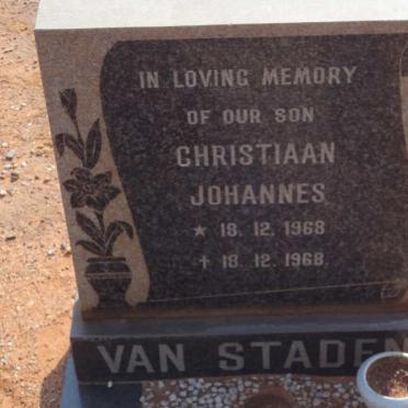 STADEN Christiaan Johannes, van 1968-1968