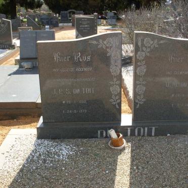 TOIT J.P.S., du 1882-1973 &amp; D.M. 1888-1976