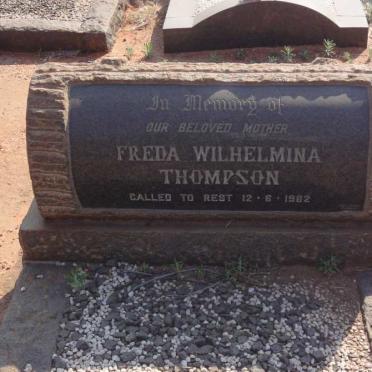 THOMPSON Freda Wilhelmina -1962