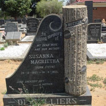 VILLIERS Susanna Magrietha, de nee STEYN 1907-1965