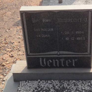 VENTER Huibrecht J. 1904-1959